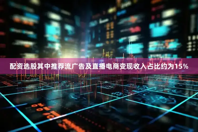 配资选股其中推荐流广告及直播电商变现收入占比约为15%