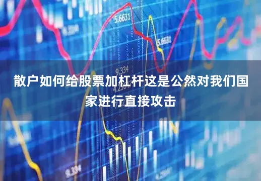 散户如何给股票加杠杆这是公然对我们国家进行直接攻击