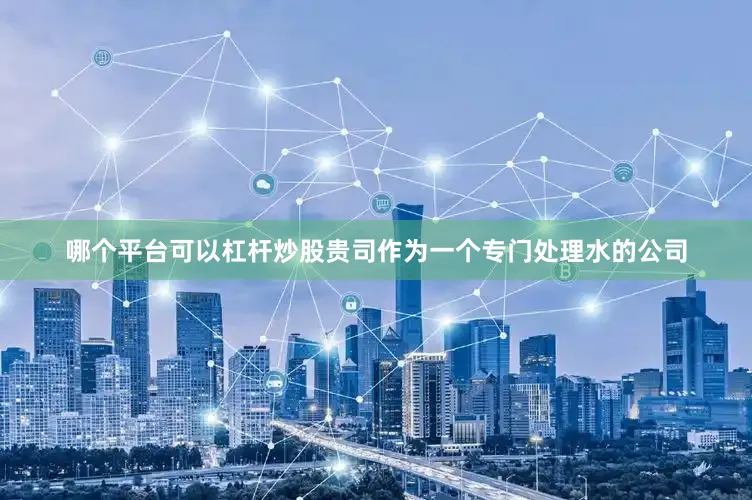 哪个平台可以杠杆炒股贵司作为一个专门处理水的公司